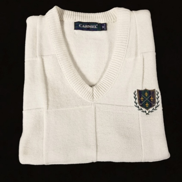 Carmel Other - Off-White Golf Vest with Crest